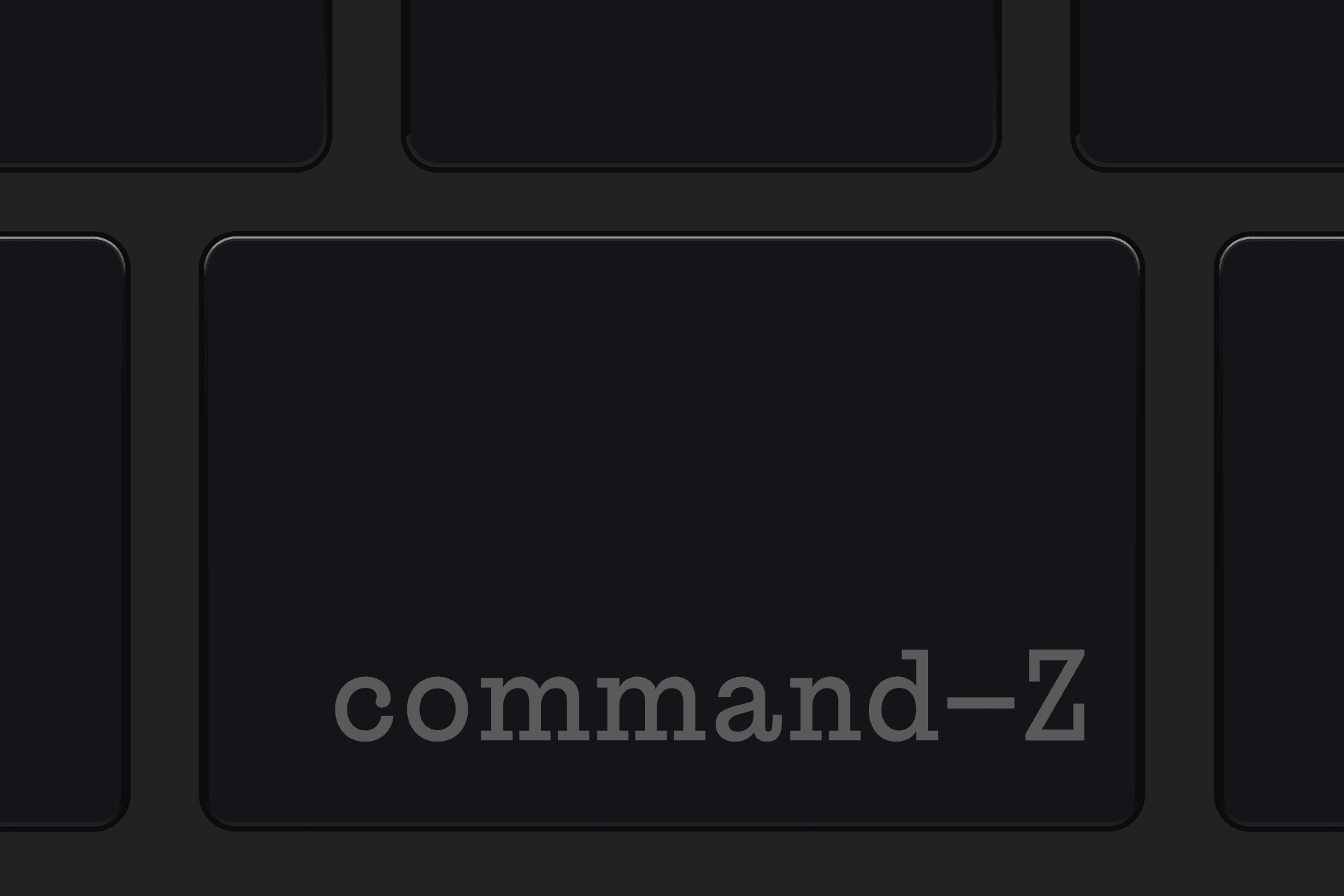 Command-Z key, Unrealised design concept, © 2024 aLLcAPS.