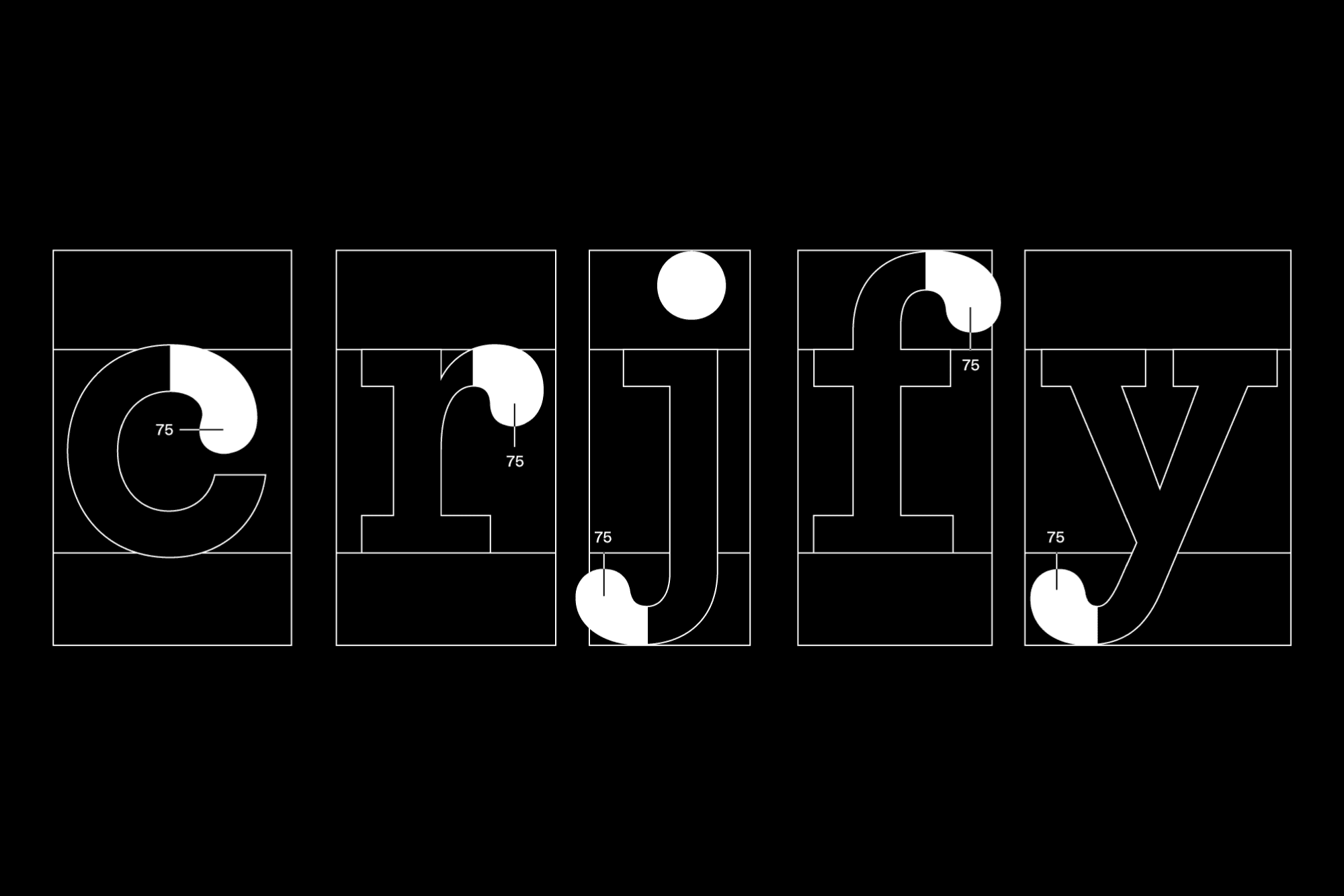 Beneath the mono-linear construction, the softness of old ink in teardrop shapes blends with the digital sharpness of horizontal terminals.