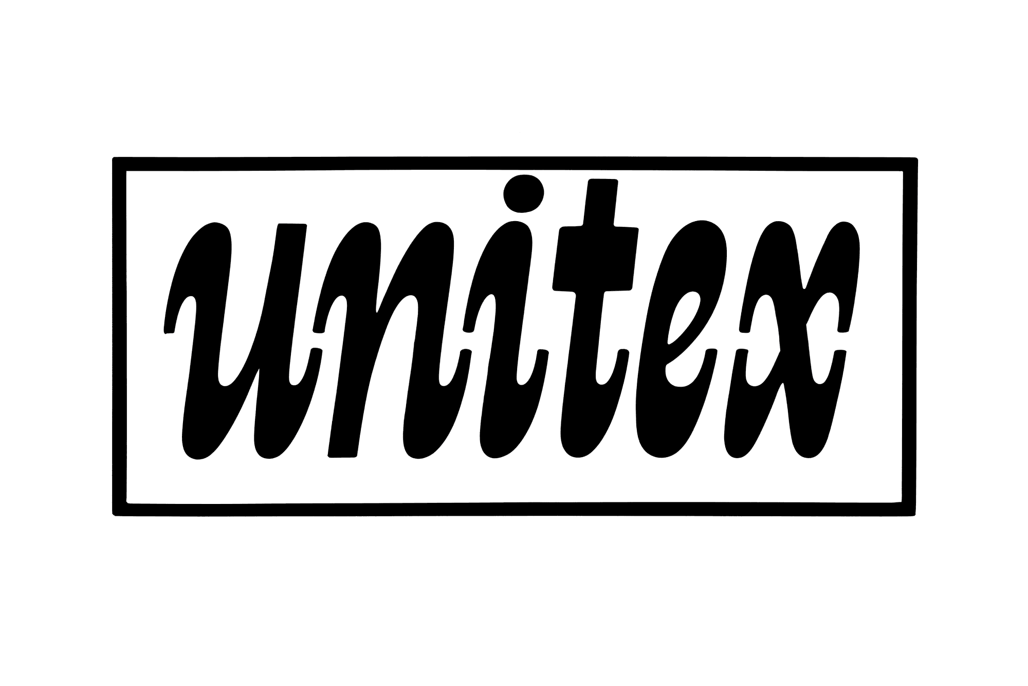 Unitex, Josef Týfa, c. 1970. Logotype designed for a textile manufacturer. Sharp, flowing, and very Josef Týfa. Courtesy of UPM, Prague.