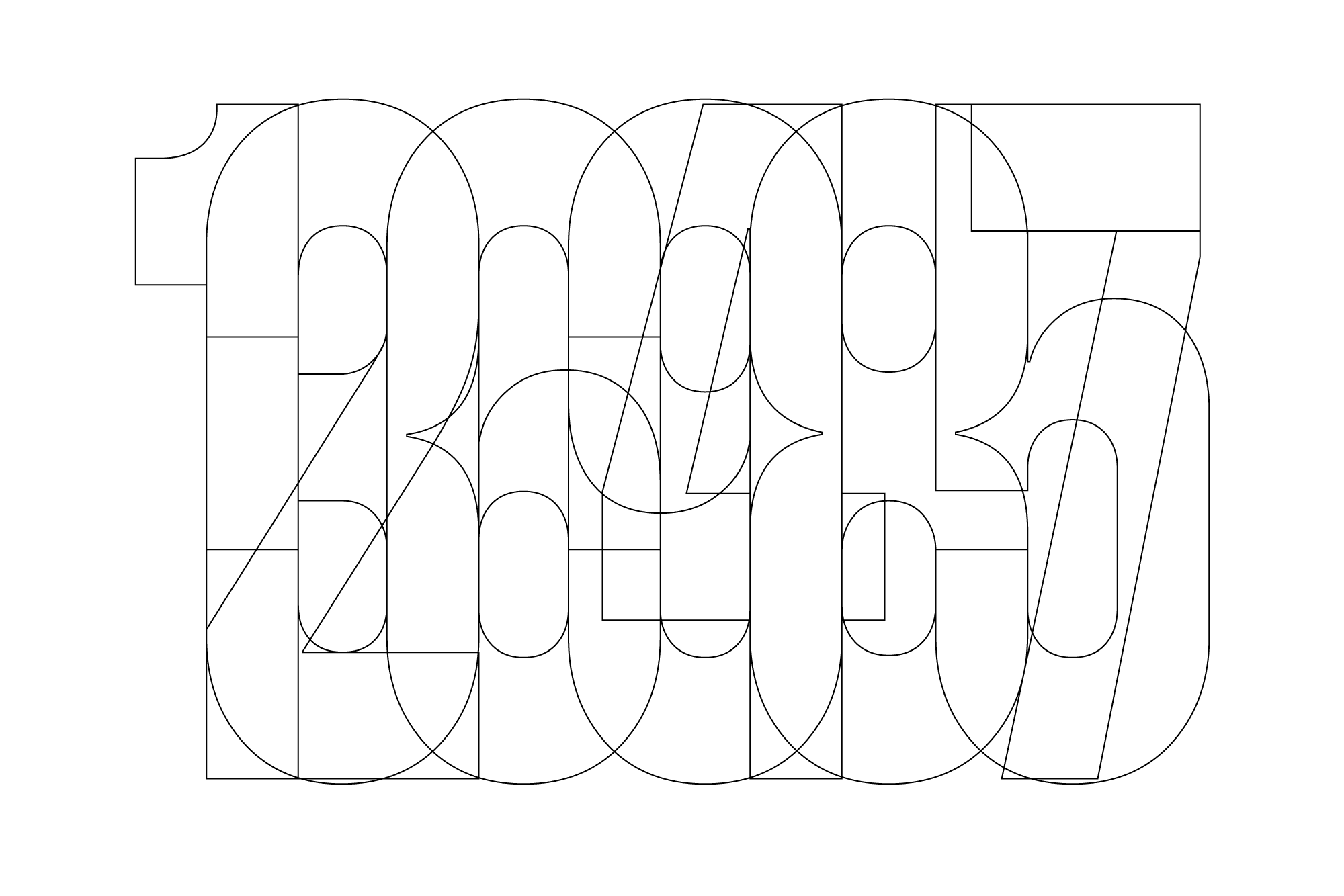 The construction principle behind the Condensed numerals.