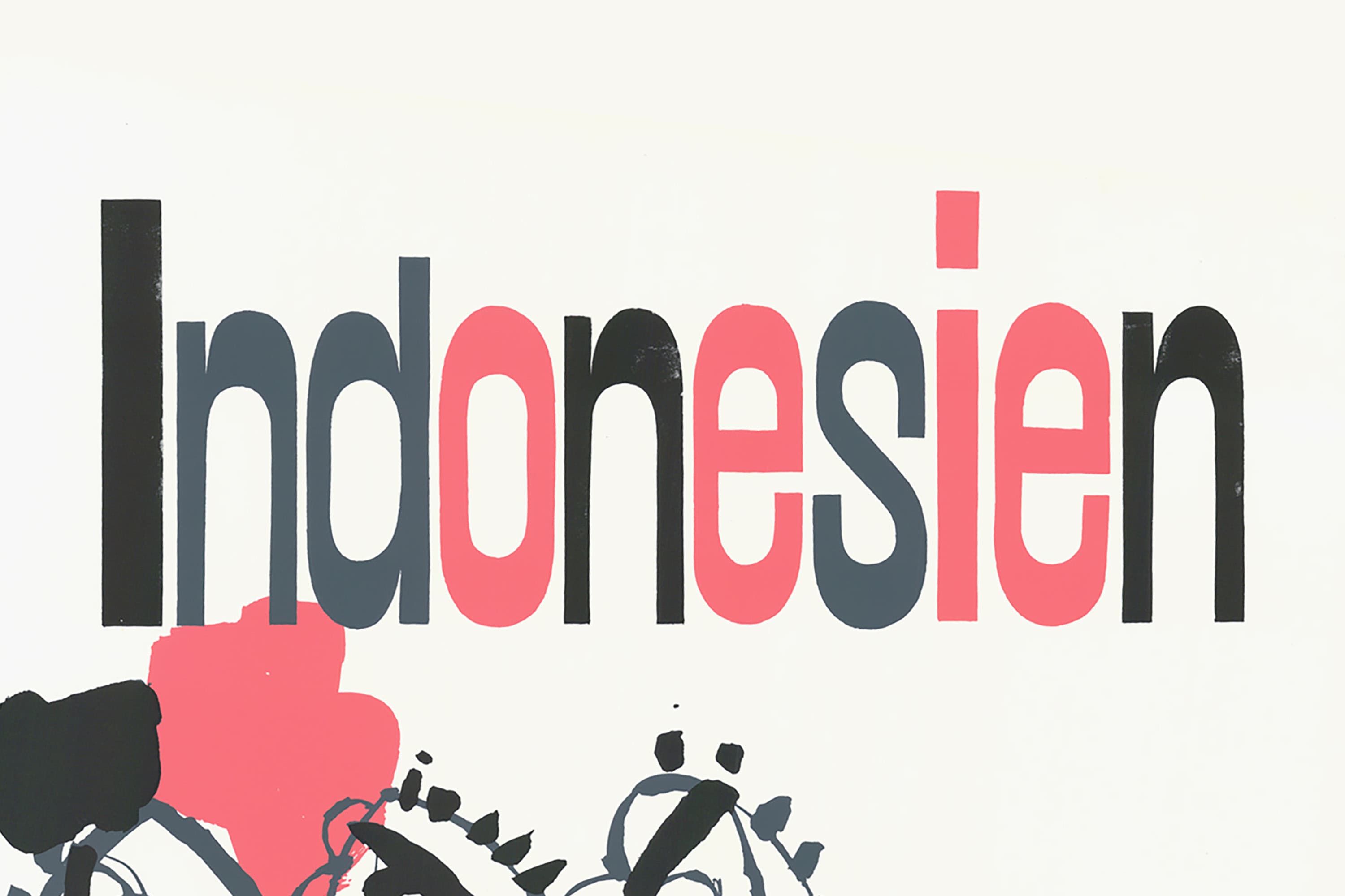 Detail of poster Indonesien by Kurt Wirth, 1984. Image courtesy: Plakatsammlung SfG Basel
