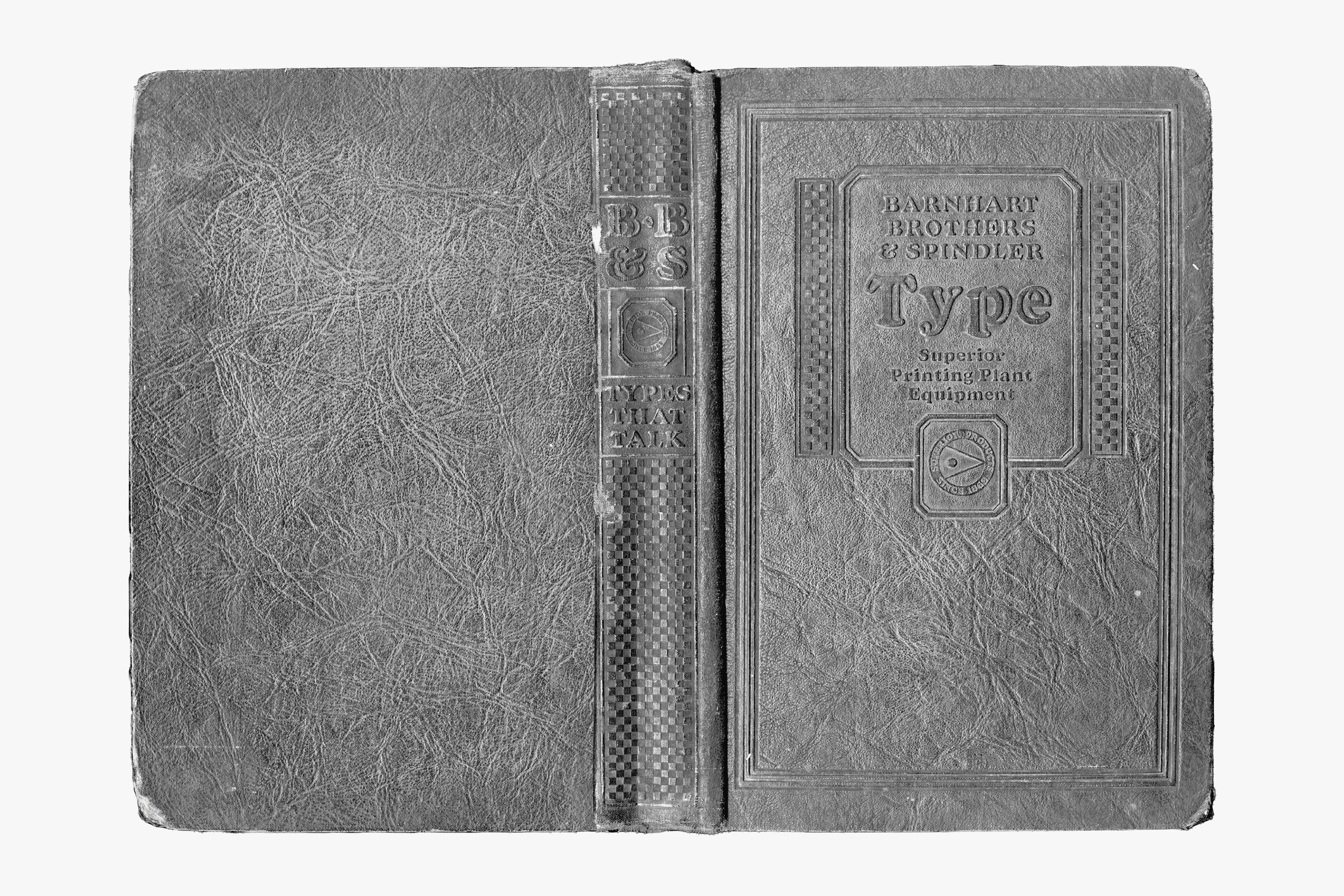 Cover of the Gothics specimen book, Barnhart Brothers & Spindler, Chicago, USA, 1901.