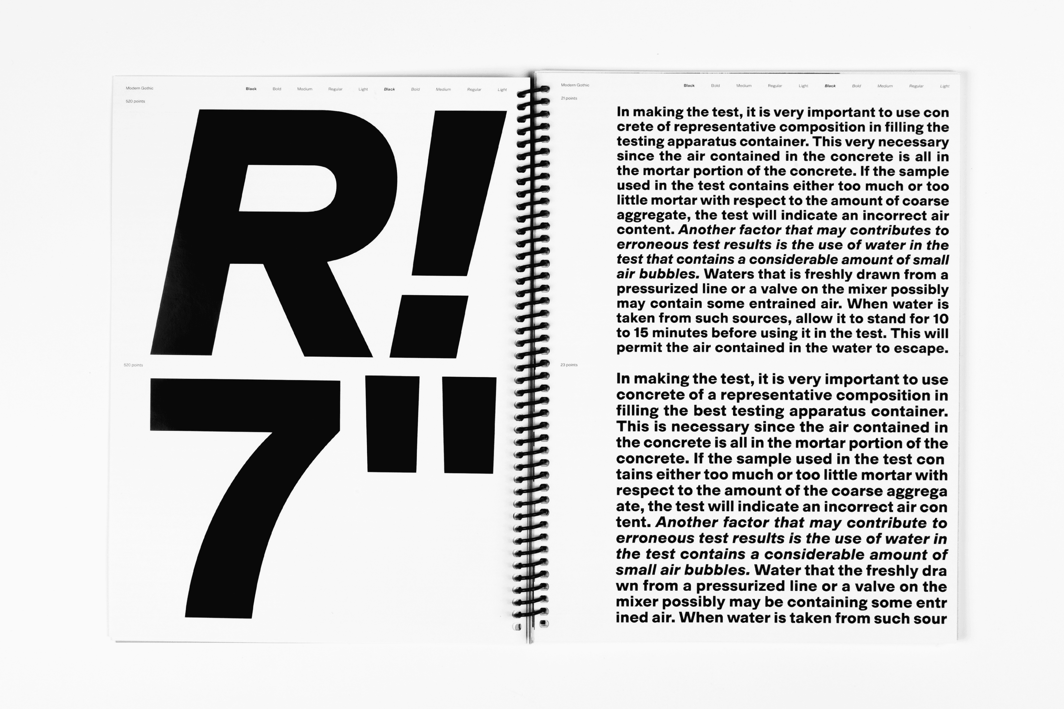 Early version of Modern Gothic from Malte Bentzen’s Master Type Design diploma project at ECAL, 2018.